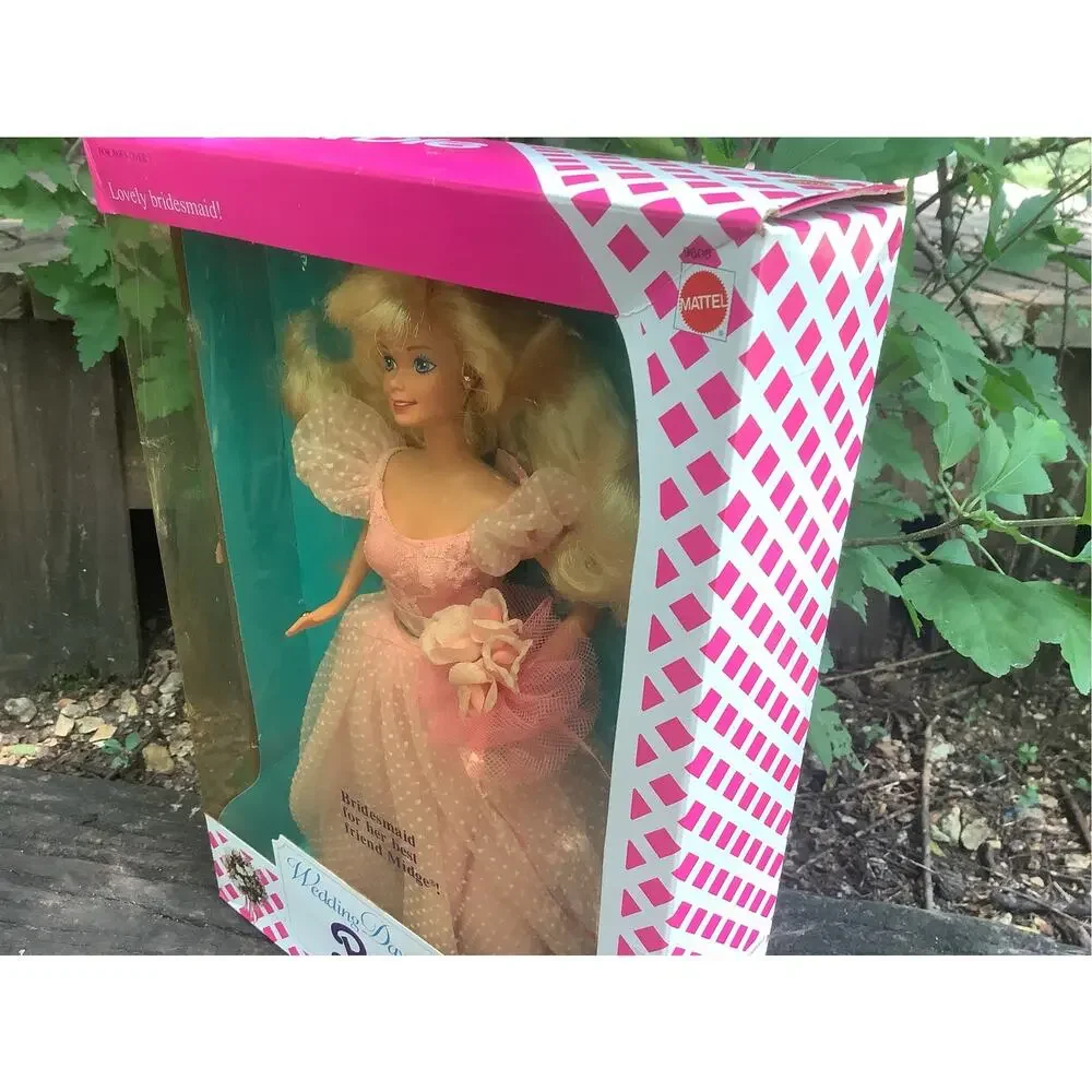 Vintage 1990 Wedding Day Barbie Doll Bridesmaid Mattel 9608 NRFB Midge Wedding